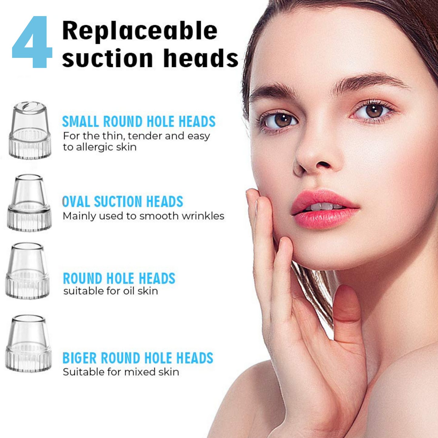 Electric Blackhead Acne Oil Remover Vacuum Suction Face Pore Cleaner Facial Beauty Equipment,Blackhead Removal Machine